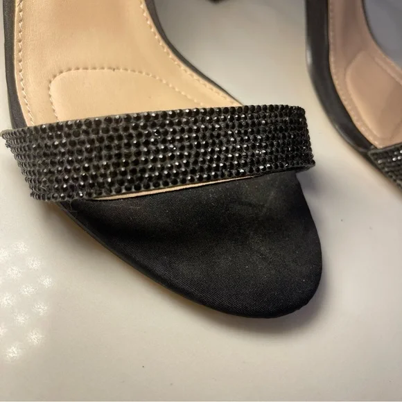 Nina Black Sparkling Heels - Picture 15 of 16